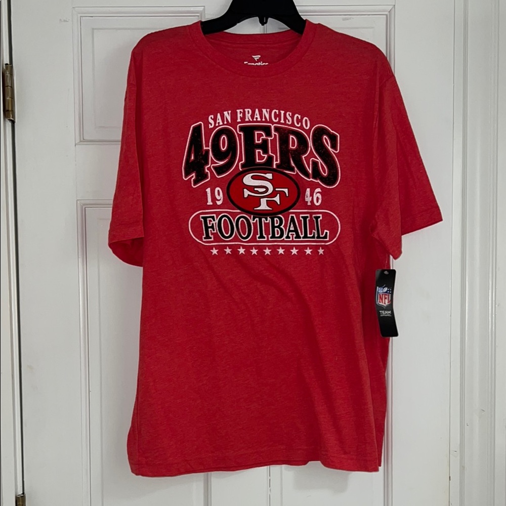 Fanatics Red Short Sleeve Tees for Sports Enthusiasts NWT size men’s large